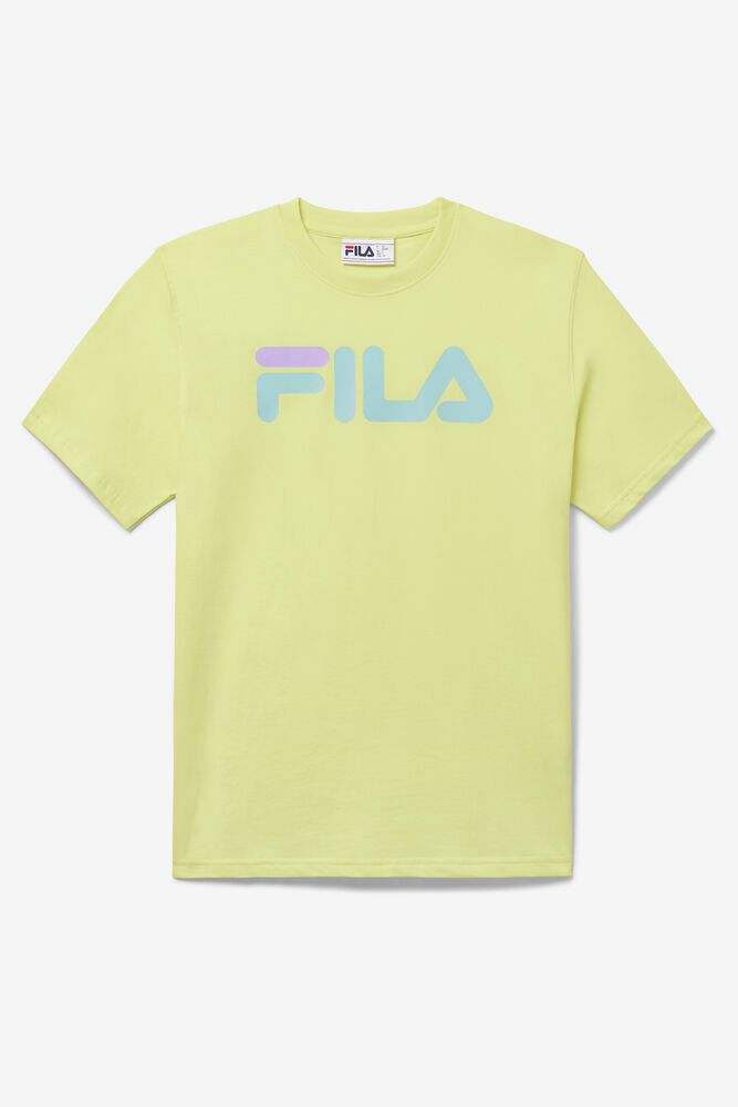 Fila T-Shirt Mens Light Green Eagle - Ireland 08415-HZDR